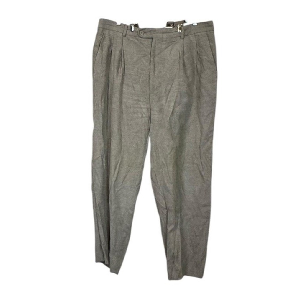 Linea Naturale Made In Italy Water Resistant Mens 36 Slacks w/Suspenders